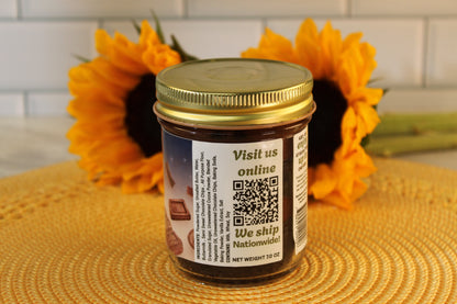 The Sunflour Baking Company Midnight Chocolate Cake Jar with a gold lid makes a perfect dessert gift.
